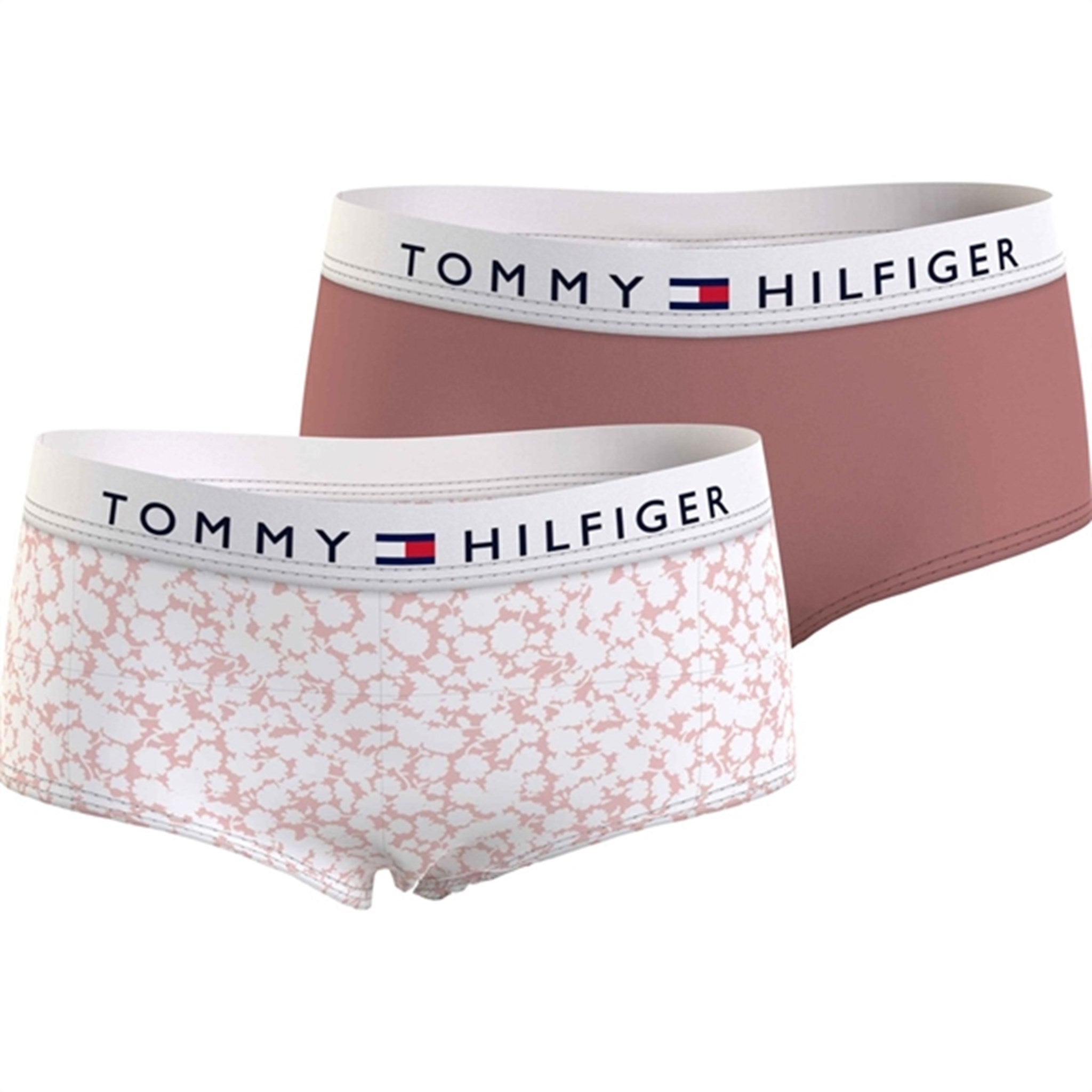 Tommy Hilfiger Underbukser 2-Pak Printed Floral/Teaberry Blossom - Str. 12-14 år
