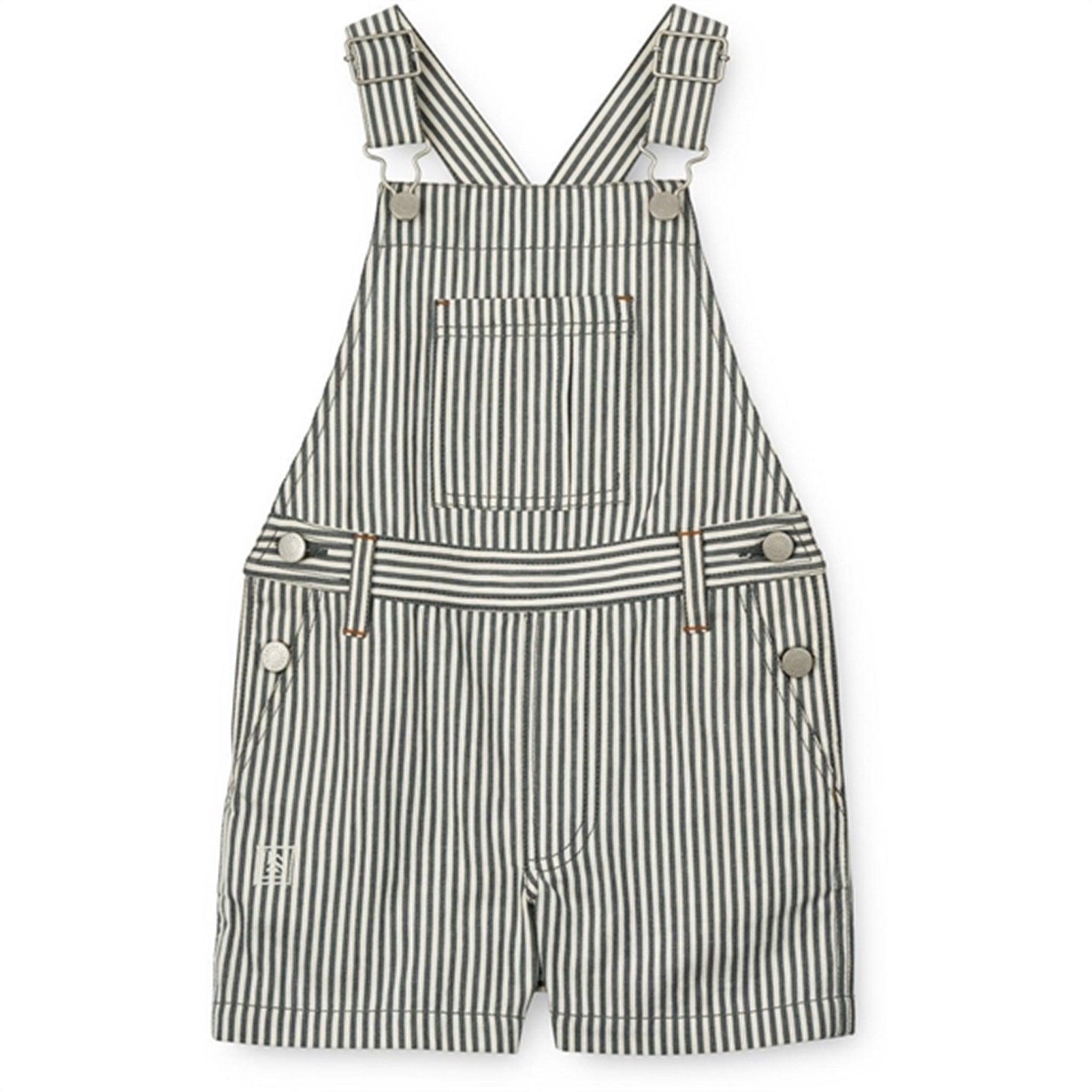 Liewood Y/D Stripe Whale Blue/Creme De La Creme Venedict Stripe Overall - Str. 104