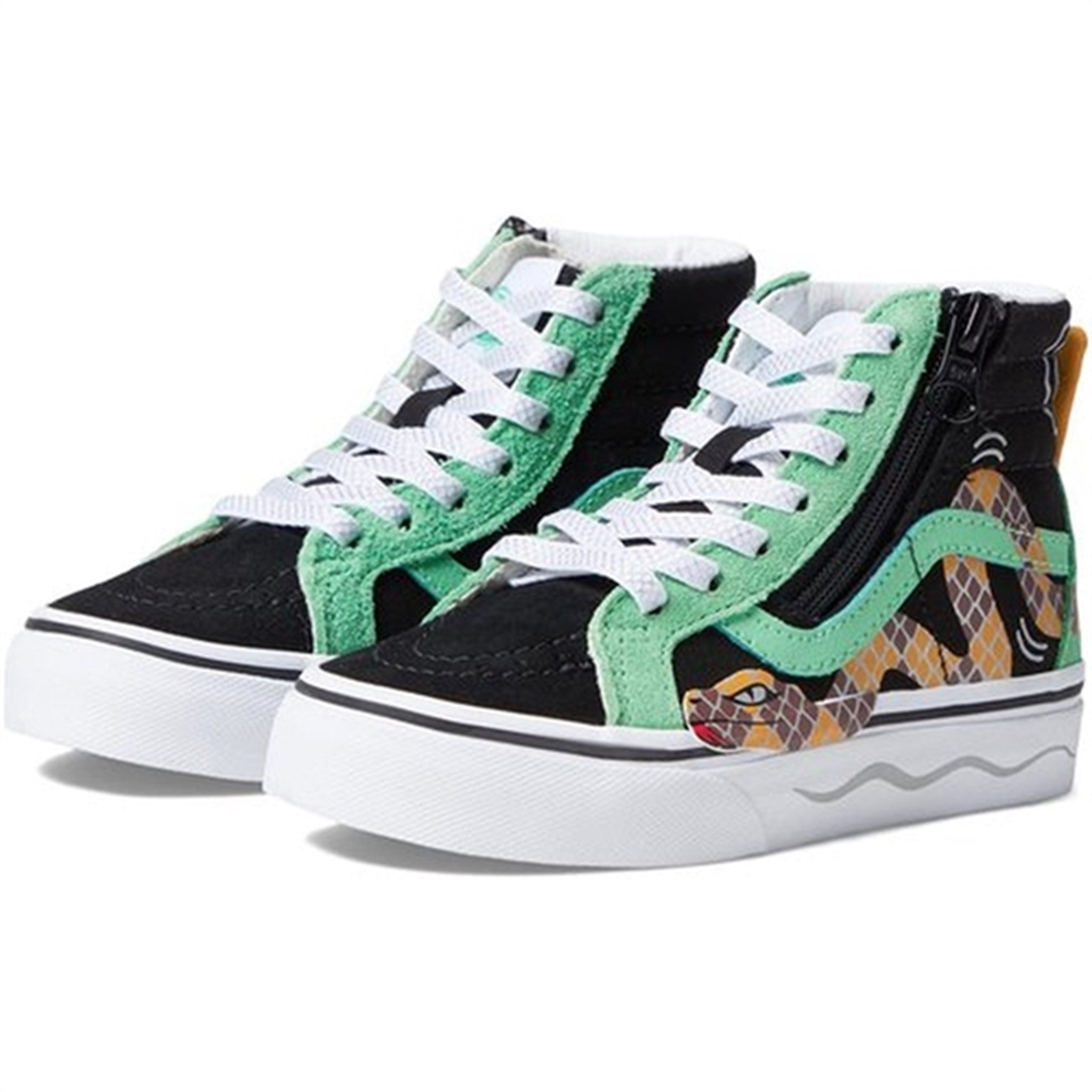 VANS SK8-Hi Reissue Side Zip Sneakers Green/Black - Str. 22