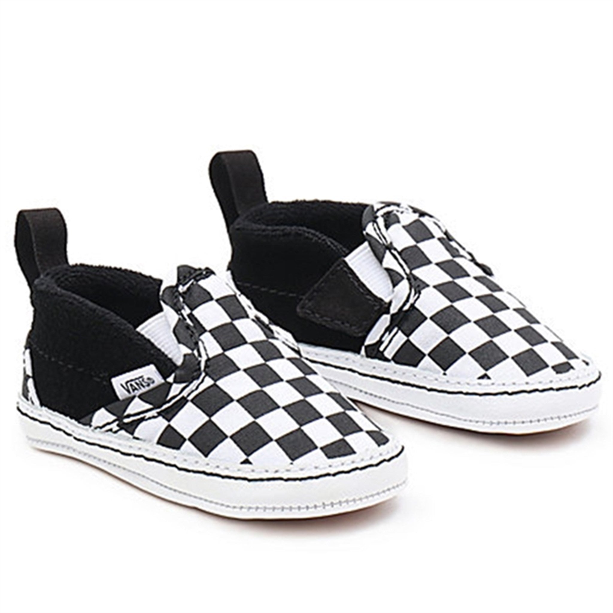 VANS IN Slip-On V Crib Sneakers Checker Black/True White - Str. 17