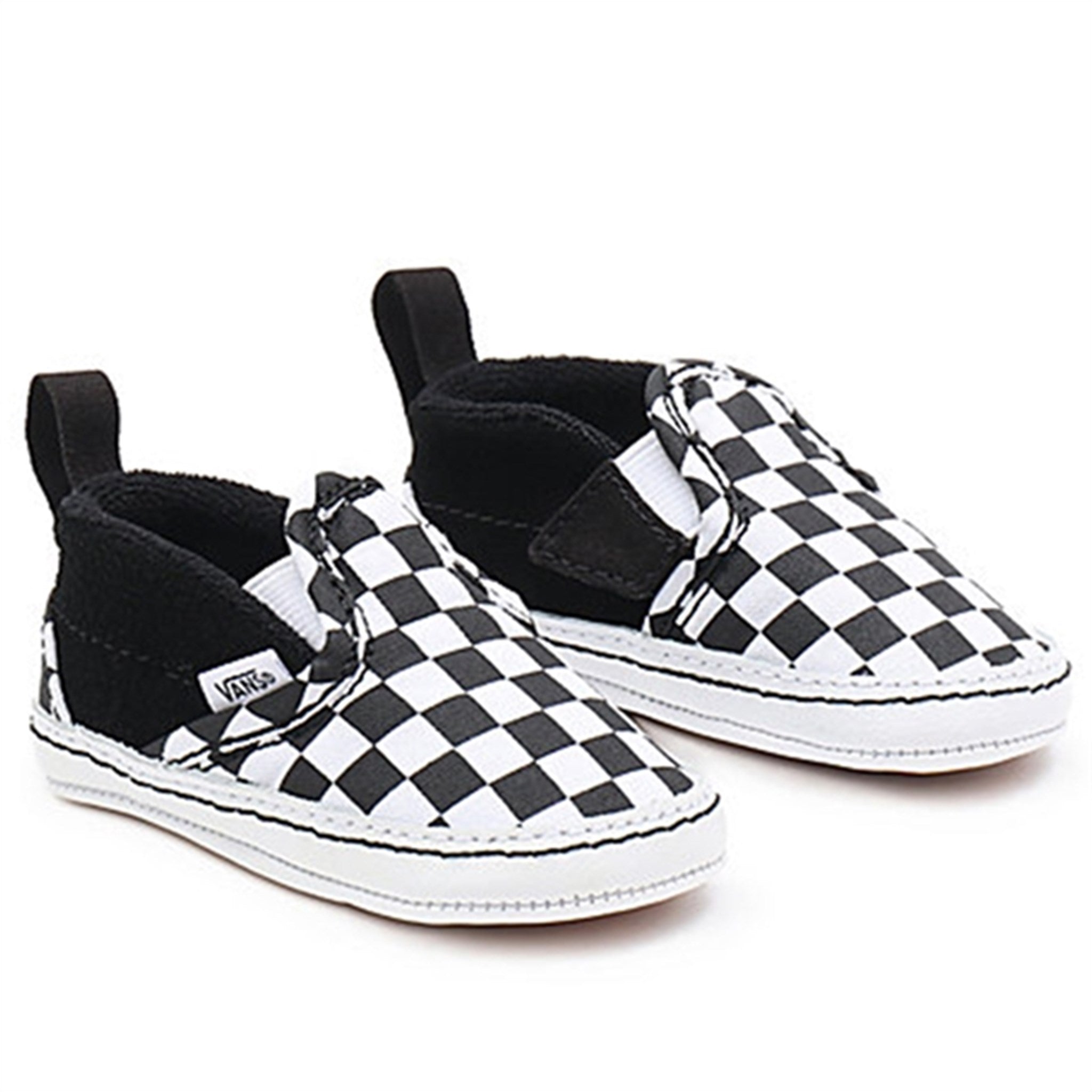 VANS IN Slip-On V Crib Sneakers Checker Black/True White - Str. 18