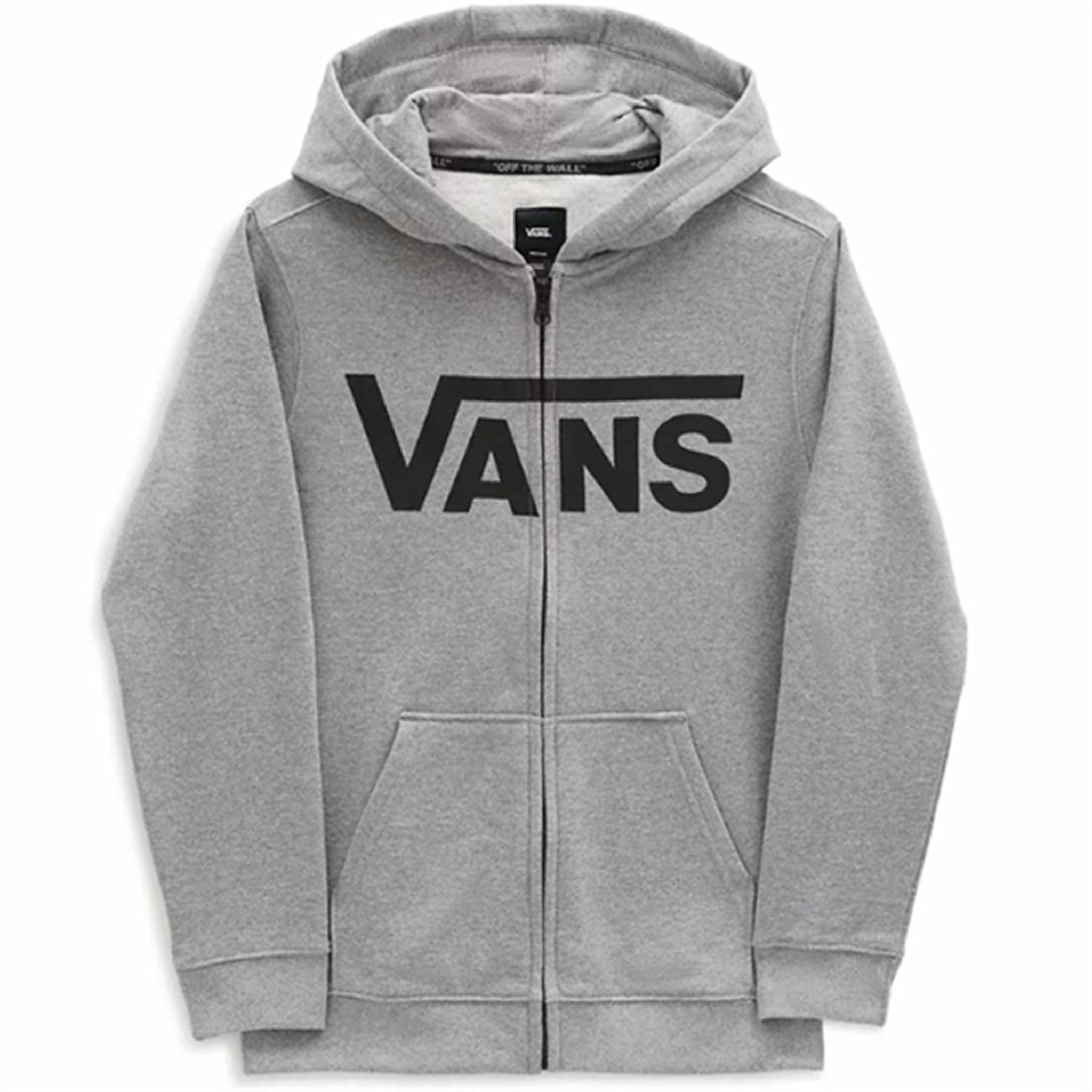 VANS Classic Zip Hoodie II Cement Heather/Black - Str. S