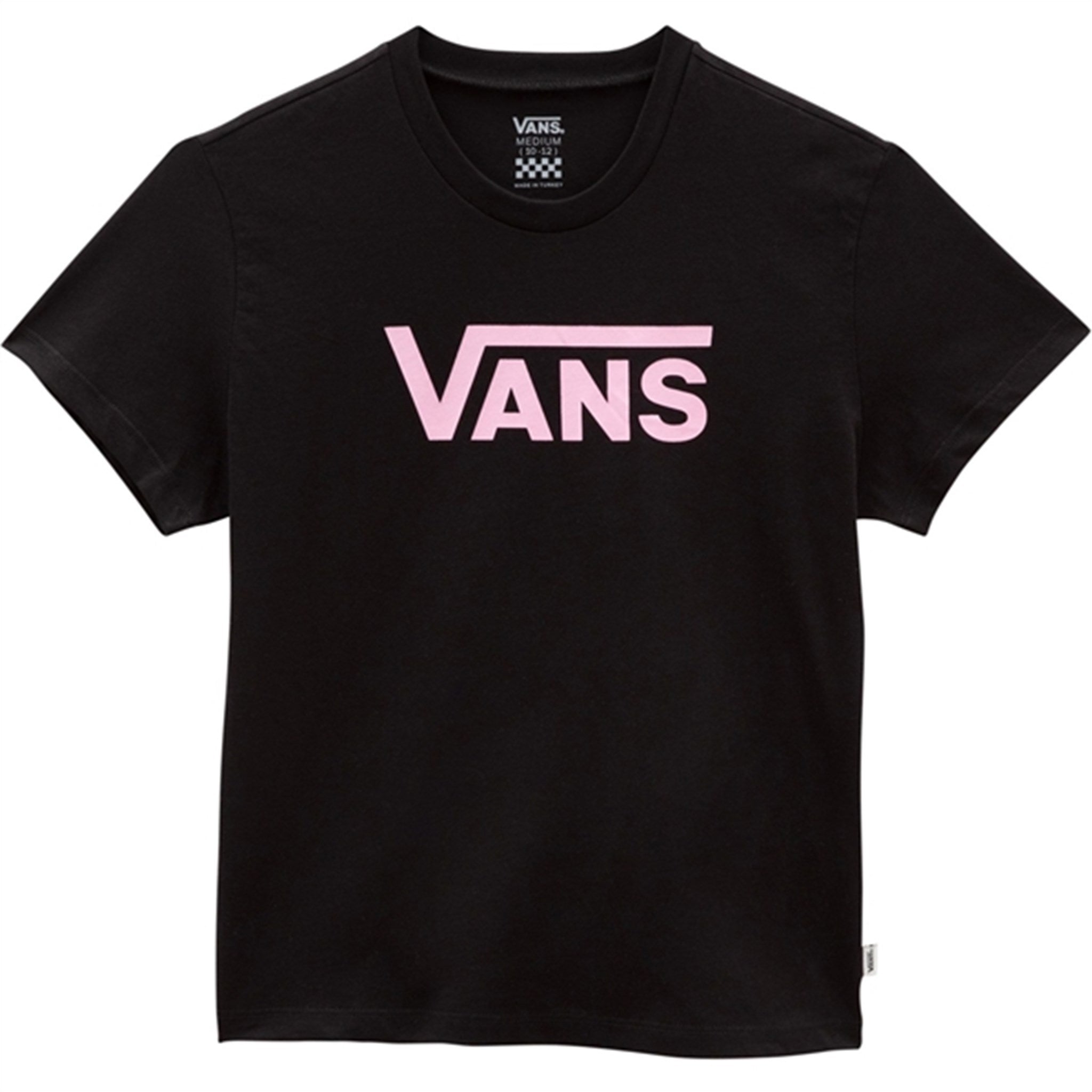 VANS Flying V Crew T-shirt Black/Begonia Pink - Str. M