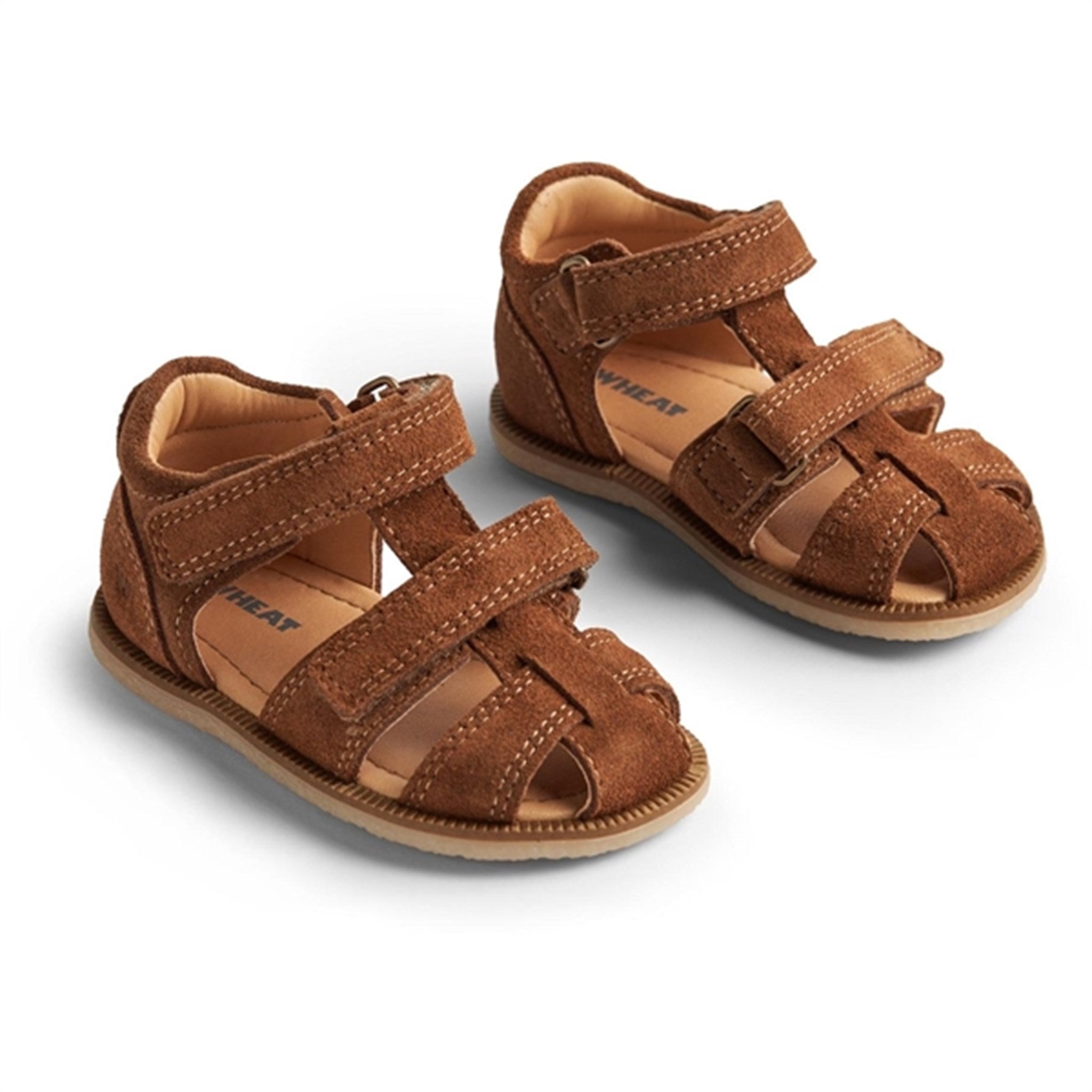 Wheat Sandal Closed Toe Baya Cognac - Str. 21