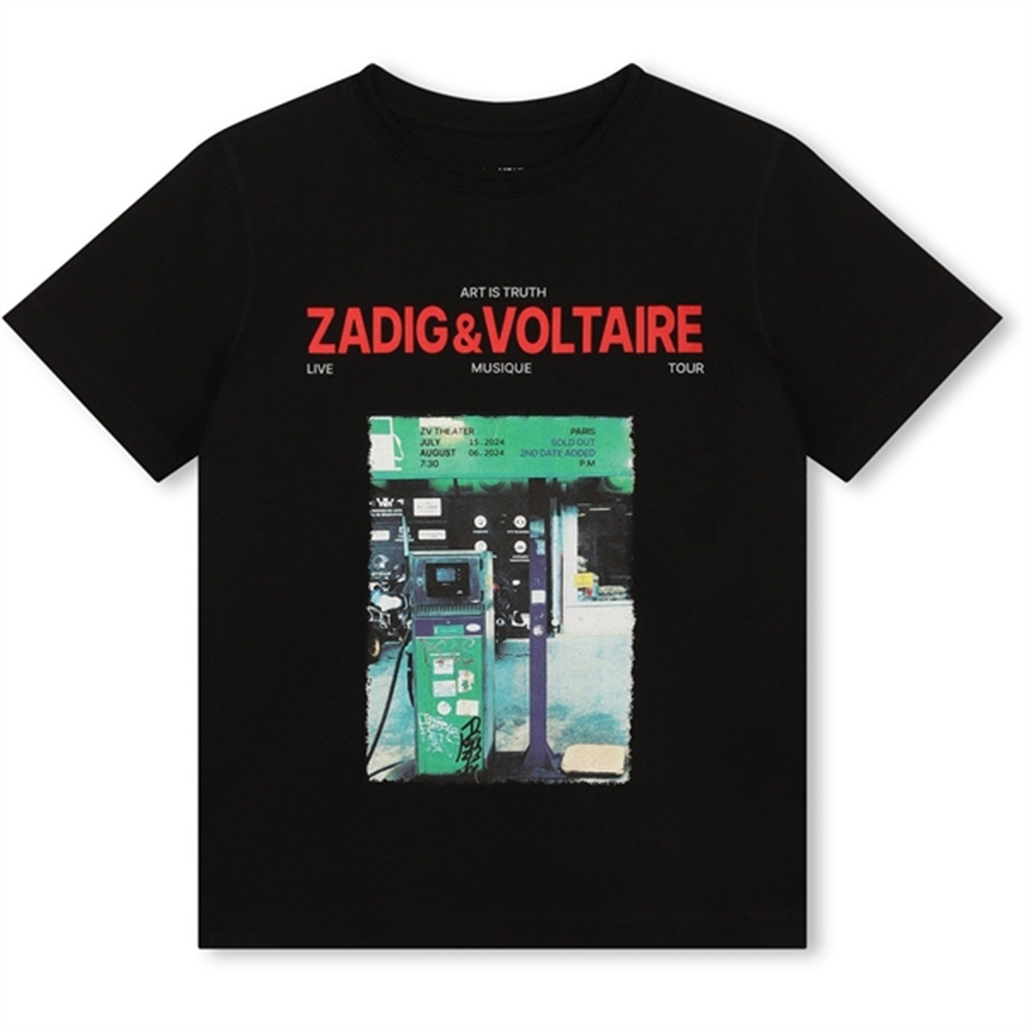 Zadig & Voltaire Black T-shirt - Str. 14 år
