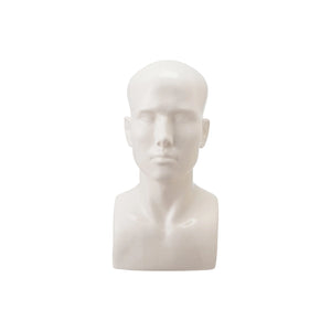 Stoneware Vintage Reproduction Bust, Crackle Glaze - Houss on Bishop