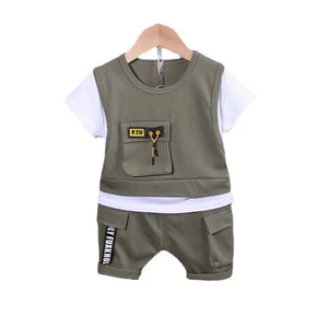 Boy Toddler Two Pieces/Sets Casual Tracksuit Clothes - Tac City Goods Co.