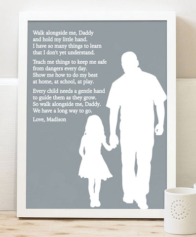 Dad & Daughter Poem Print – Hypolita Co.