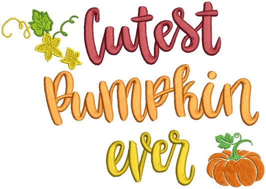 Friendsgiving Squad Pumpkin Thanksgiving Filled Machine Embroidery Design  Digitized Pattern