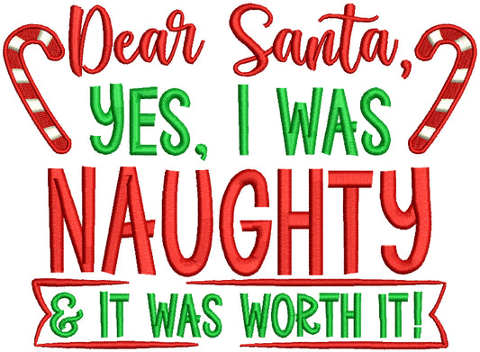 It's All Fun And Games Until Santa Checks The Naughty List Christmas Filled  Machine Embroidery Design Digitized Pattern