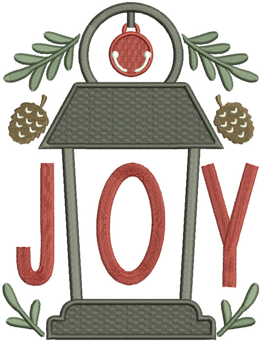 Joy Christmas Lantern Sign