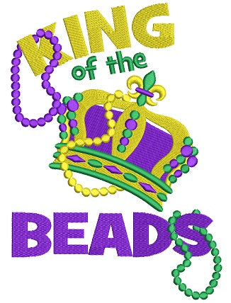 Mardi Gras Circle Beads Frame Filled Machine Embroidery Design Digitiz –  Embroiderymonkey