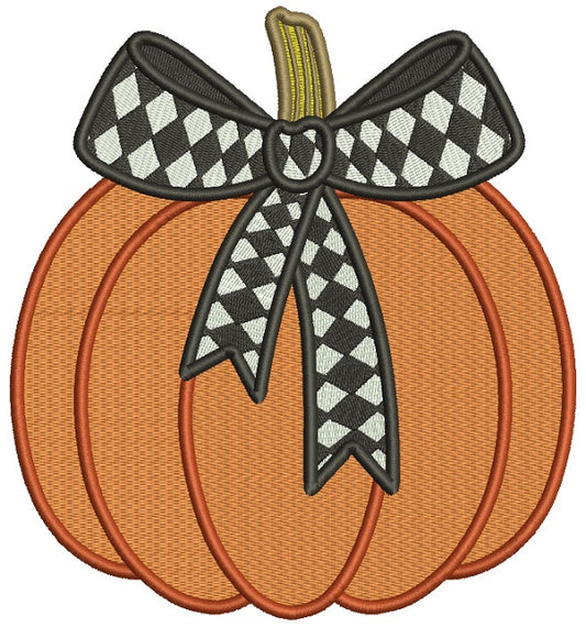 Friendsgiving Squad Pumpkin Thanksgiving Filled Machine Embroidery Design  Digitized Pattern