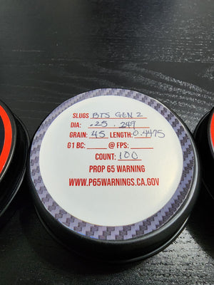 TREMOR BTS SLUGS GEN2 45 GRAIN - TONYFL LLC