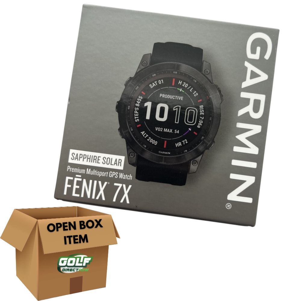 Garmin fenix 7X GPS Watch Sapphire Solar Carbon Gray DLC Titan - GolfDirectNow.com