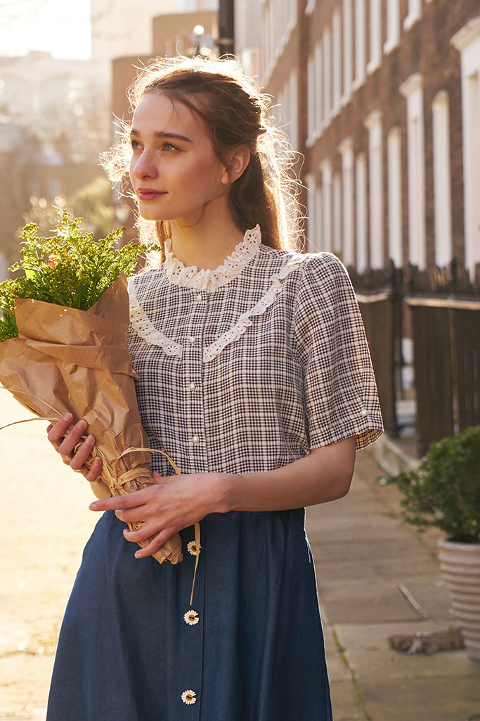 22SS-SHT-04 Anne Shirley Shirt(Gingham) – 5