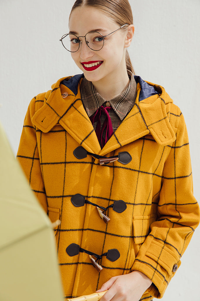 Paddington Wool Duffle Coat (Mustard) (7)