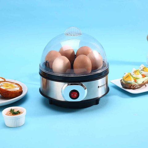 Electric Egg Cooker Boiler 7 Egg Steamer Non Stick Hard Boiled Auto-Off