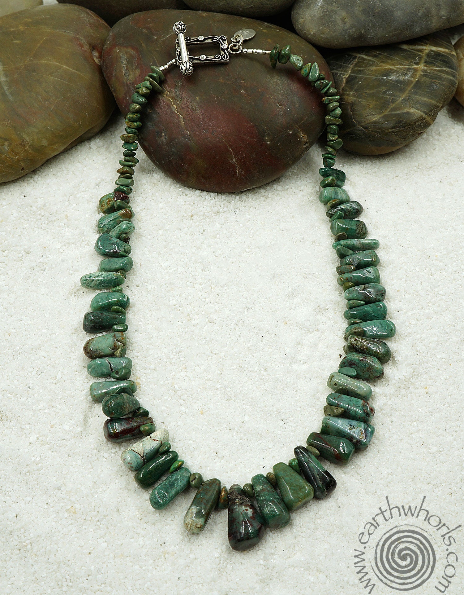 raw jade necklace