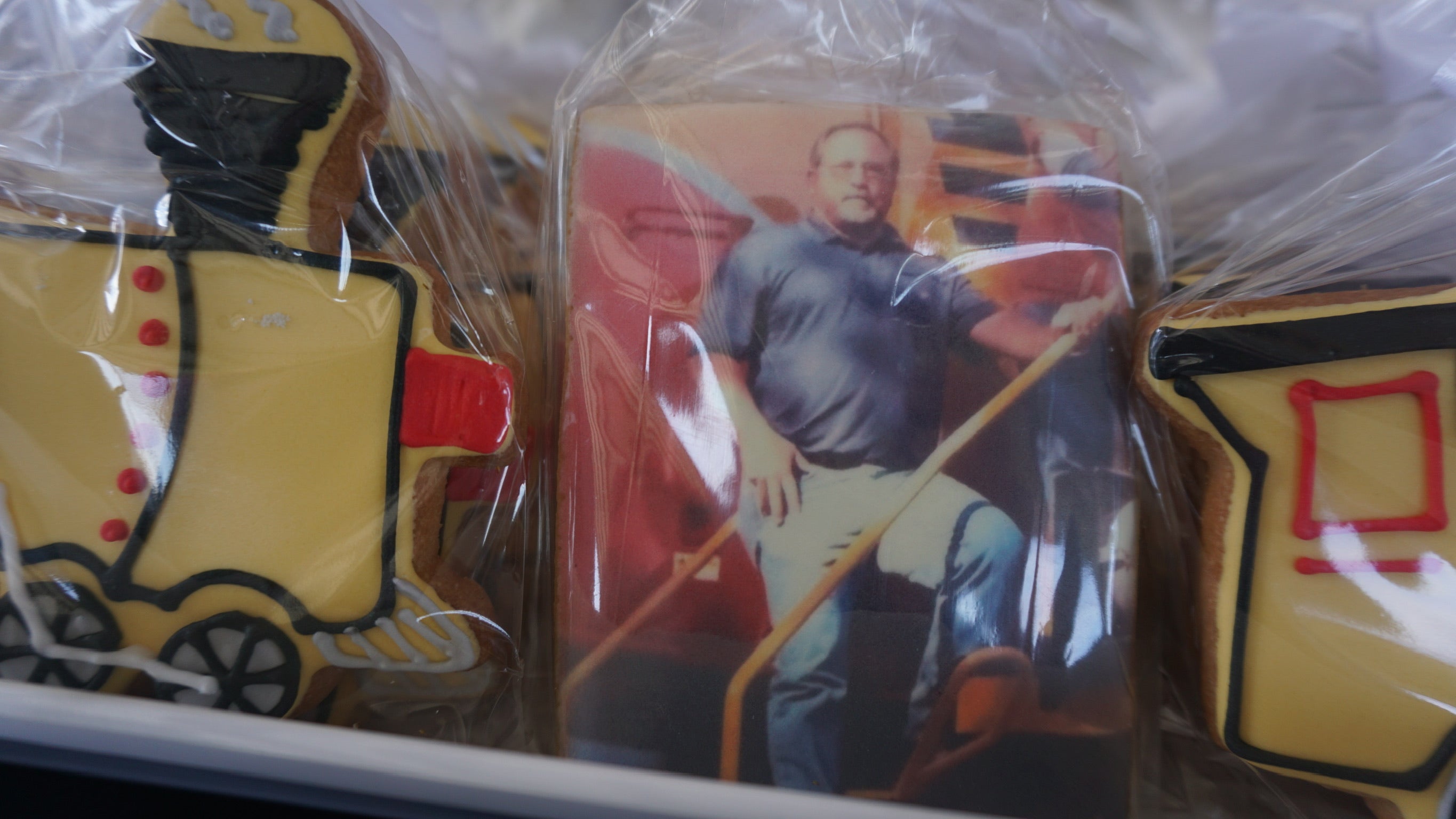 Really Good Photo Cookies of Eric for a retirement party favor. 