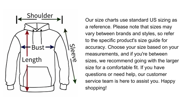 hoodie size guide