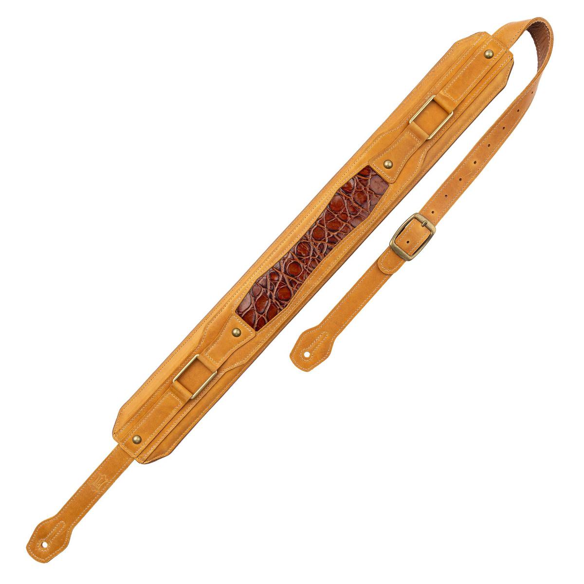 Levys Apex Leather Guitar Strap | Tan