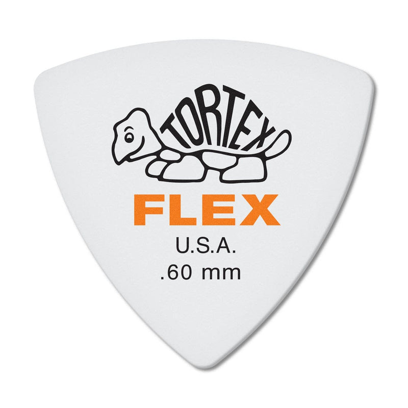 Dunlop 456P.60 Tortex Flex Triangle Guitar Pick - 6 Pack