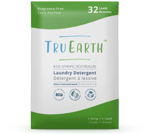 Tru Earths' fragrance-free laundry detergent strips