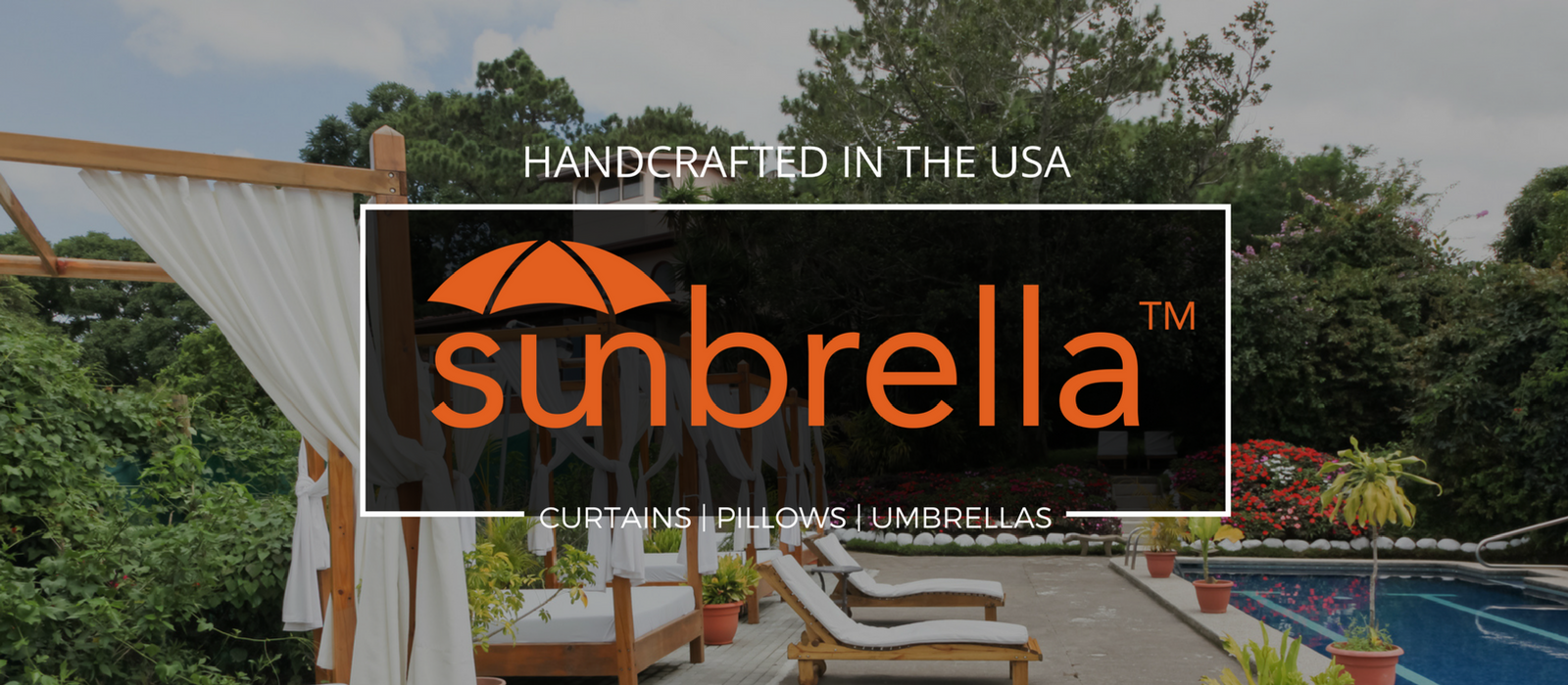 Sunbrella® Tab Top Outdoor Curtain | Patterns Collection Image 1