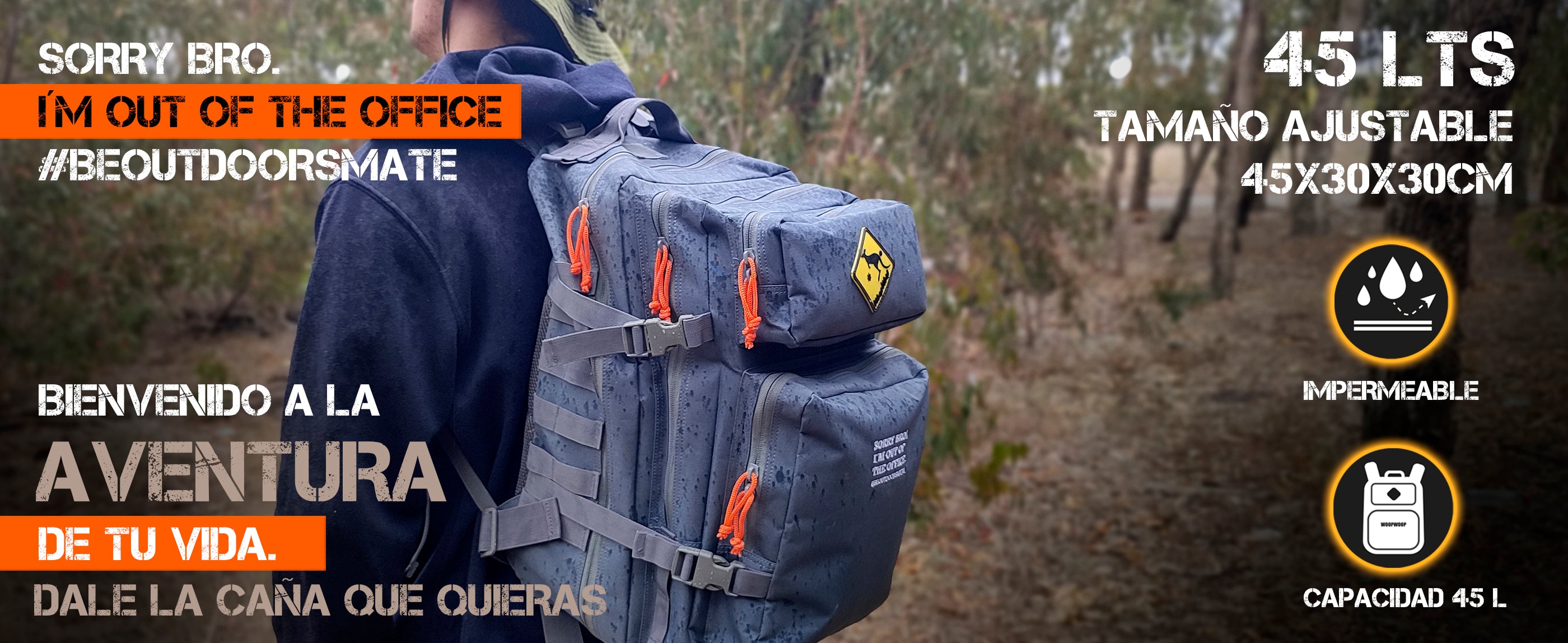 mochila táctica militar gimnasio crossfit aventura acampada