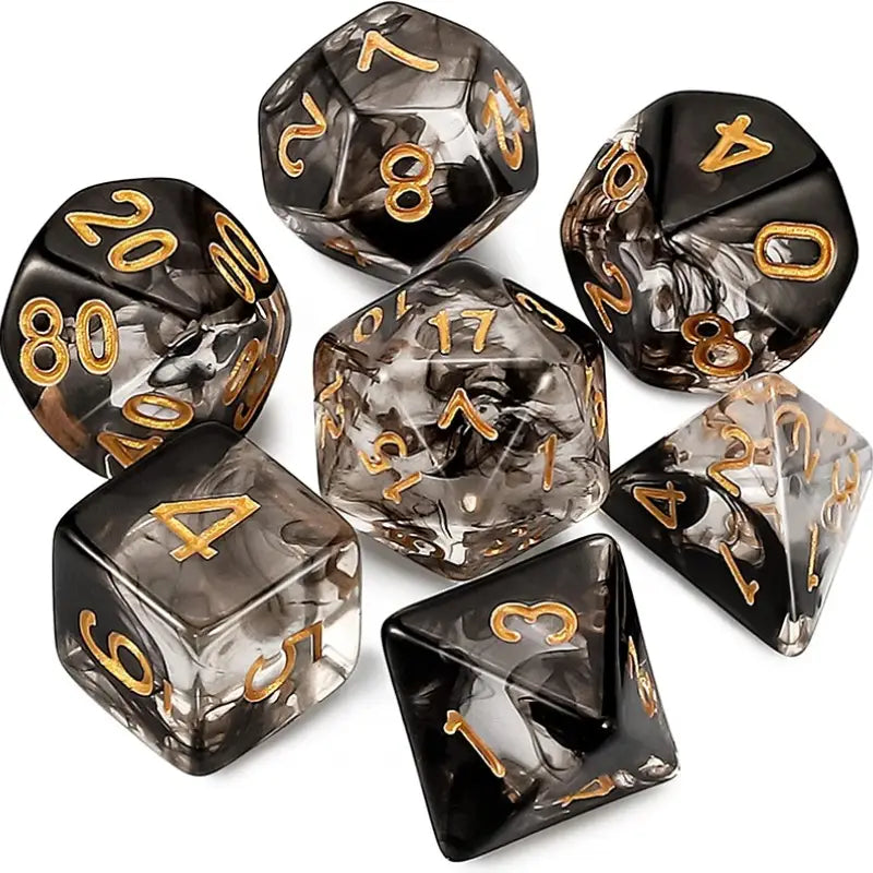Smoke Effect Obsidian Black Dice