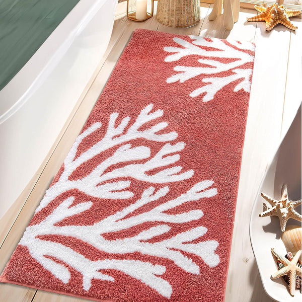 Green Leaf Bath Mat , Tufted Bathroom Rug – sweaterpicks