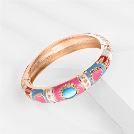 Bracelet Ethnique Bohème Or Rose