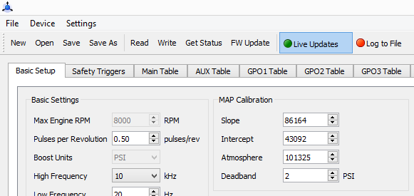 Torqtune2 MAP Settings