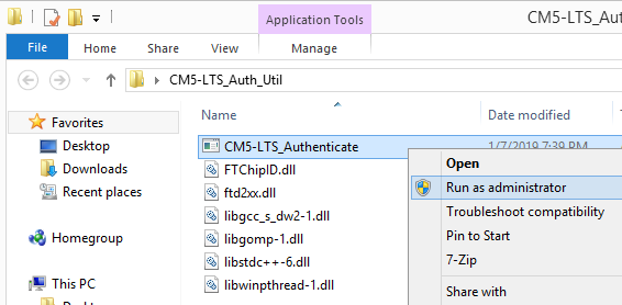 Run the Authentication Utility