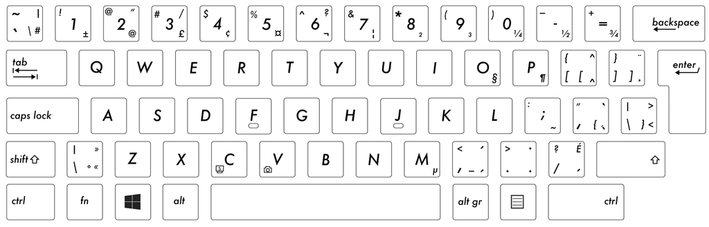 french keyboard layout qwerty