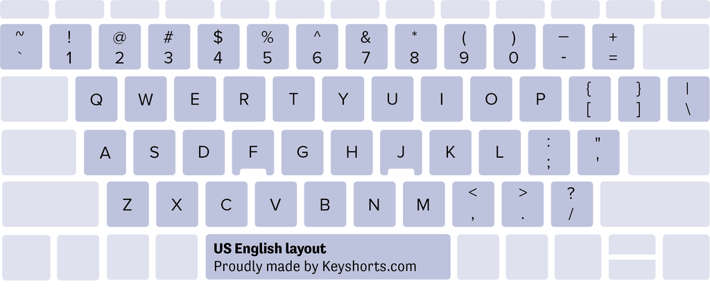 US English Windows keyboard layout