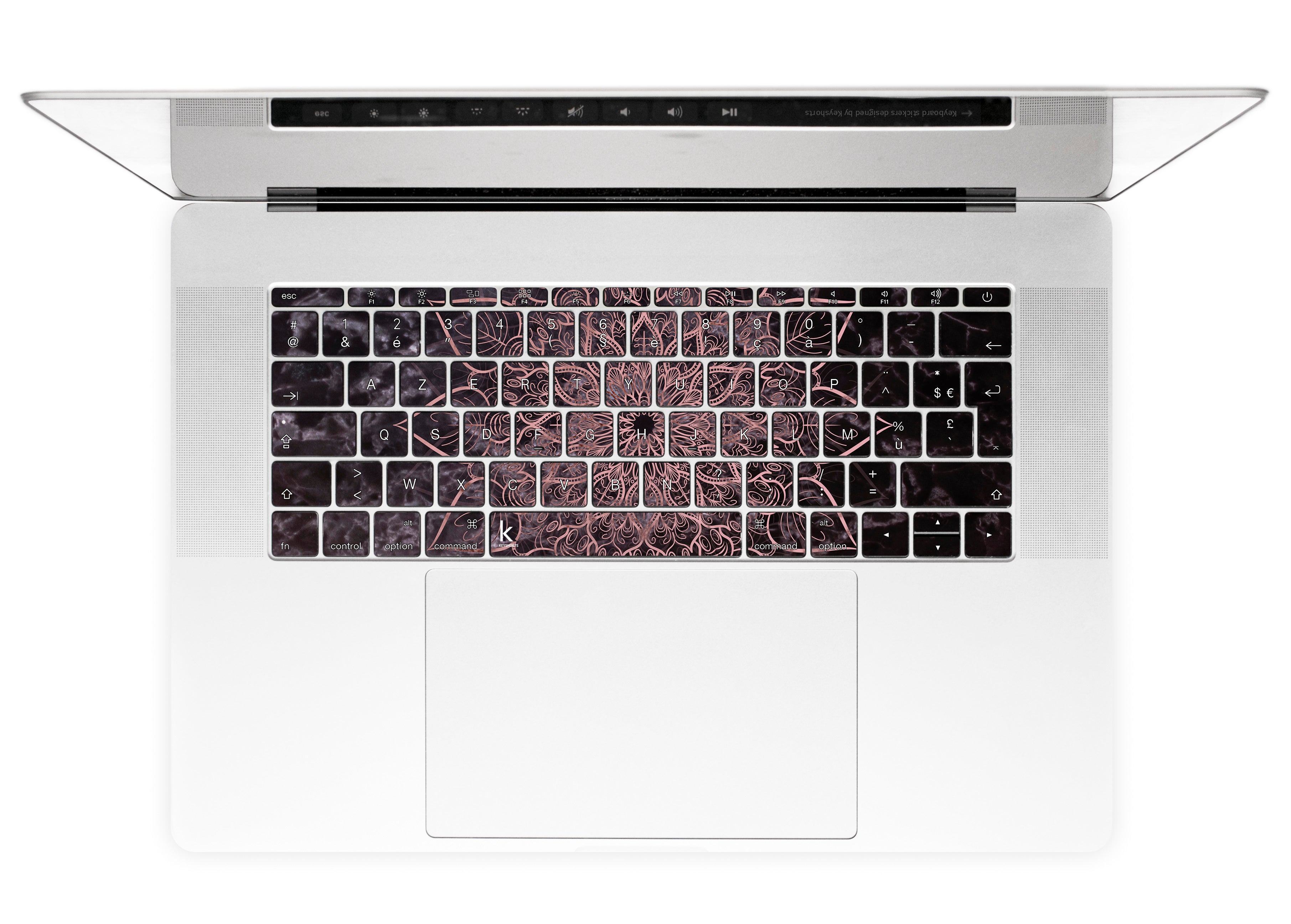 Marbleous Mandala MacBook Keyboard Stickers alternate