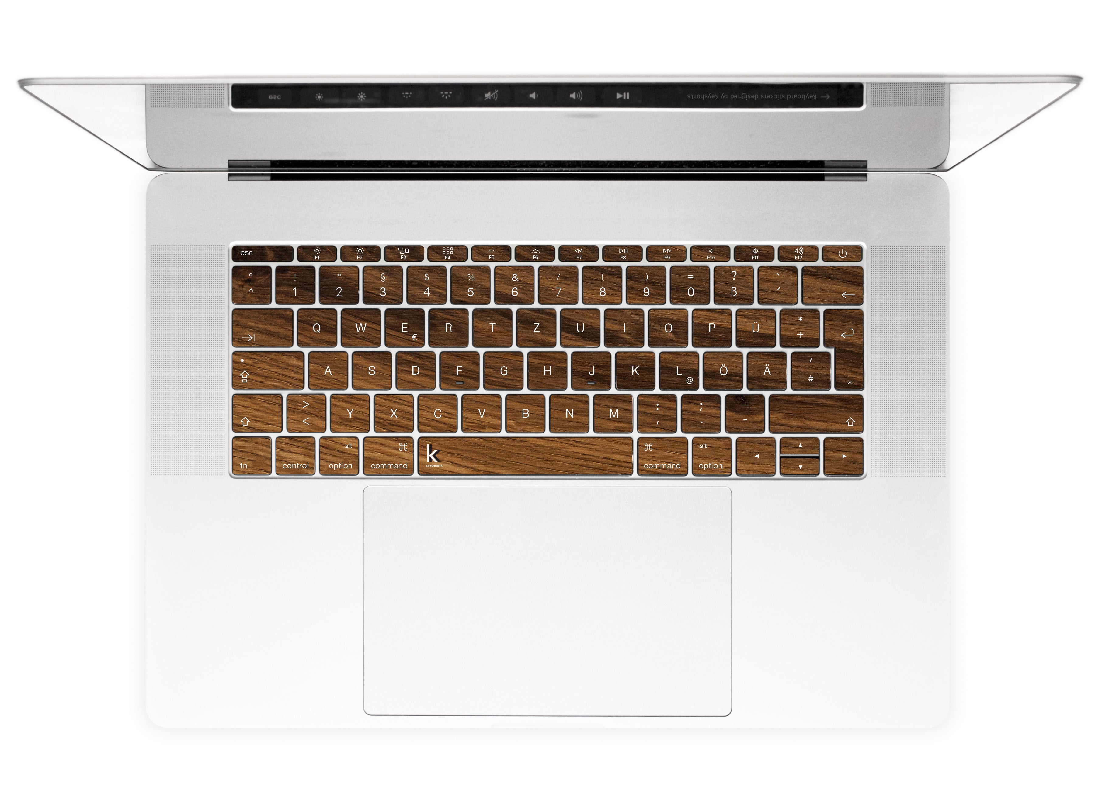 Rustic Wood Macbook Keyboard Stickers Keyshorts