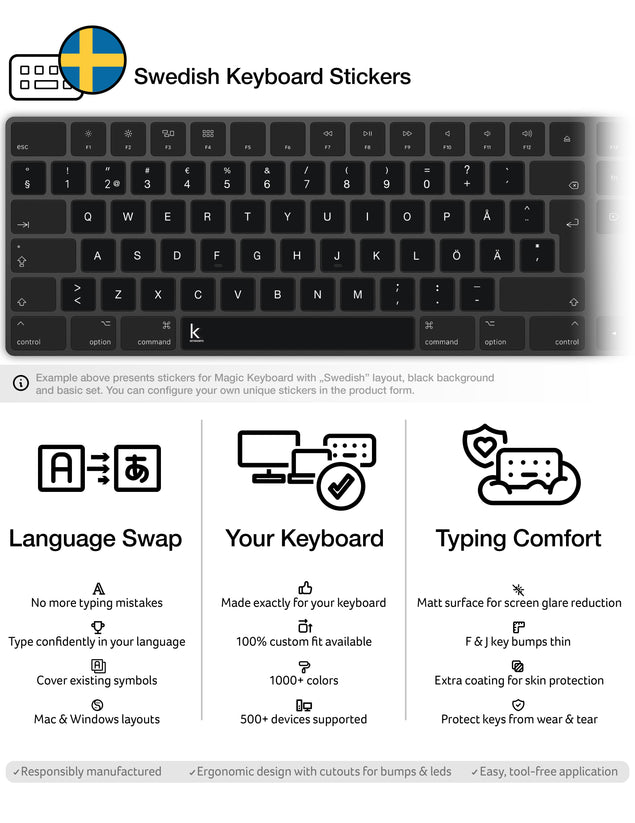 laptop with swedish keyboard