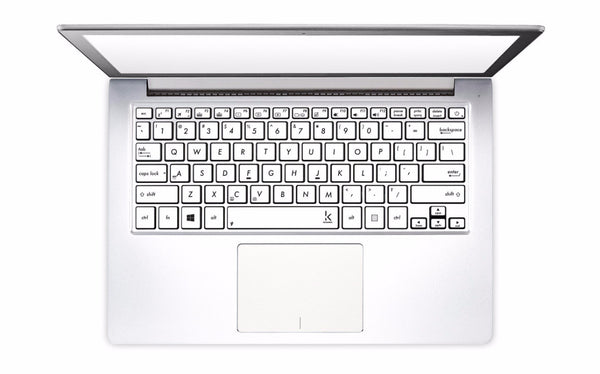 laptop keyboard decal ivory white keyshorts