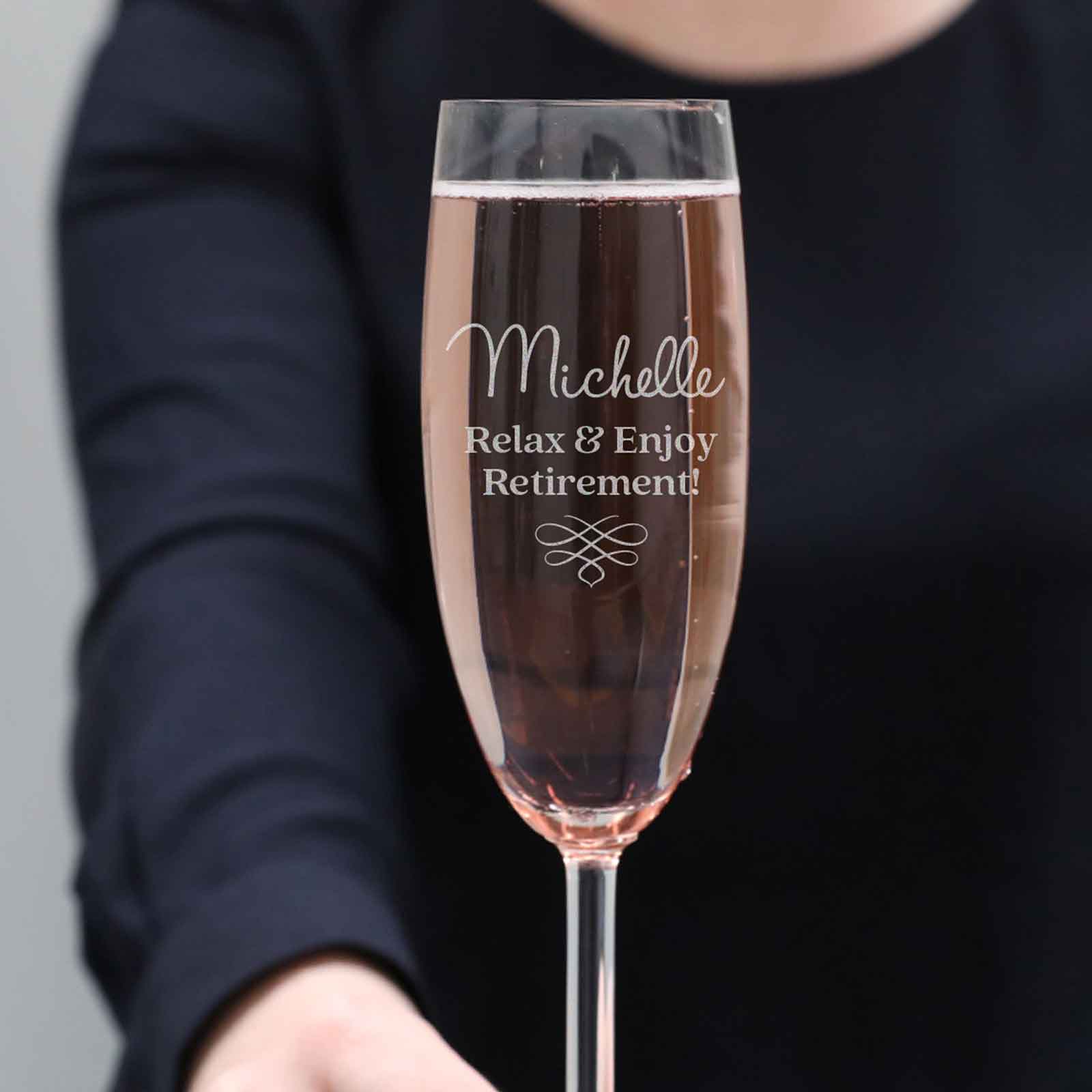 Engraved Appreciation / Retirement 195ml Champagne Glass - Keep It Custom product image