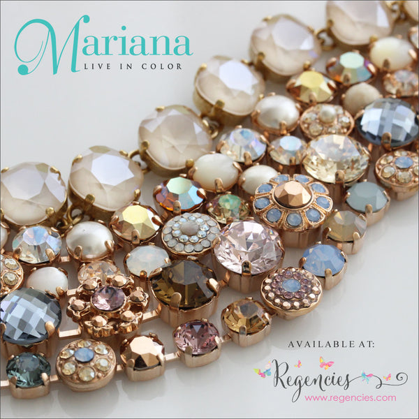 Mariana Rose Gold Swarovski Gemstone Jewelry Bracelets Rhapsode Rhapsody 