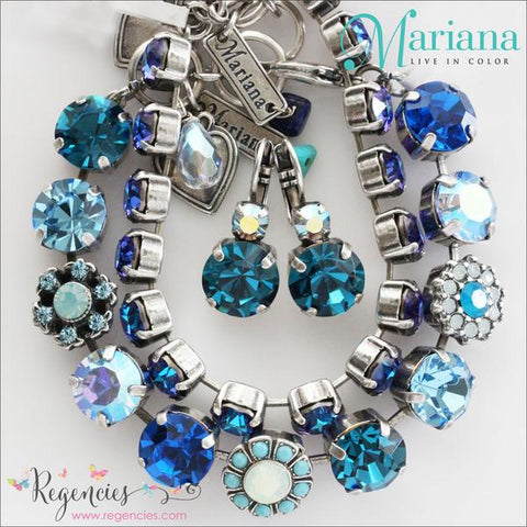 Mariana Jewelry Odyssey Calypso Aqua Pacific Blue AB Swarovski Crystals
