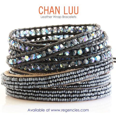 NEW Chan Luu EFI Seed Beaded Triple Wrap Leather Bracelets