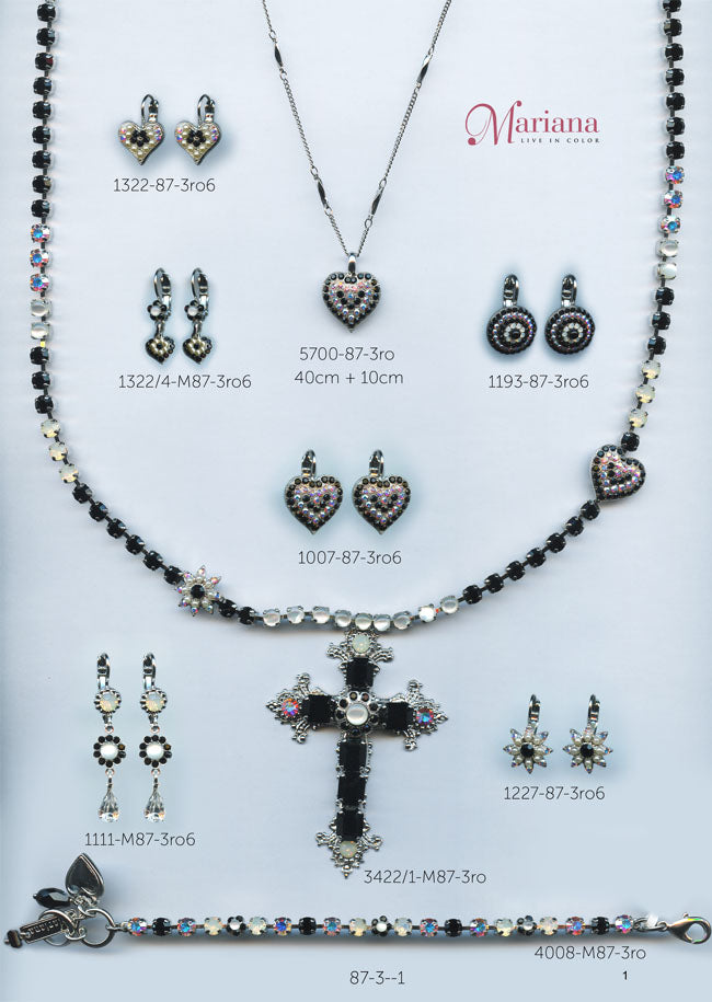 Mariana Jewelry Carribean Life Black White Swarovski Bracelets Earrings Necklaces Catalog Page 1