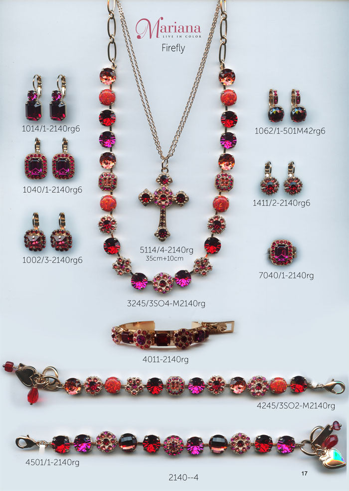 Mariana Jewelry Nature Catalog Swarovski Bracelets, Earrings, Necklaces, Rings Firefly Red Pink Page 2