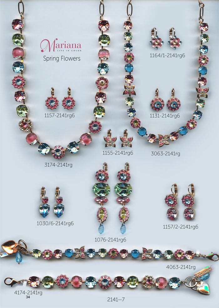 Mariana Jewelry Nature Catalog Swarovski Bracelets, Earrings, Necklaces, Rings Spring Flowers Multi Color Colorful Page 4