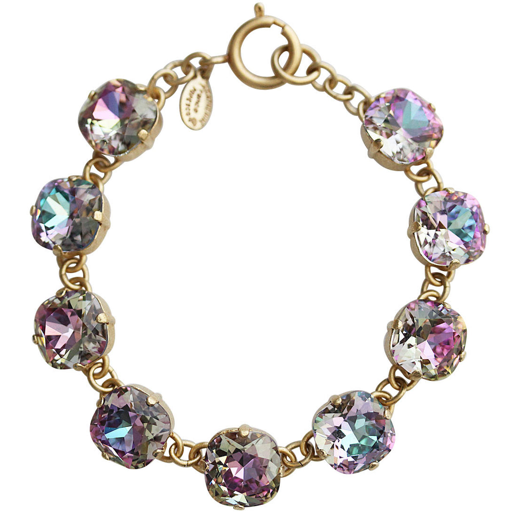 Catherine Popesco 14k Gold Plated Crystal Round Bracelet,1696G Light V ...