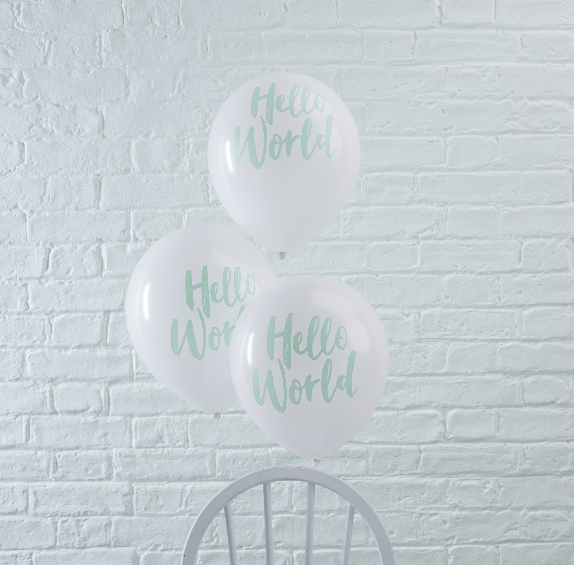 Hello World Baby Shower Balloons The Sweet Party Shop